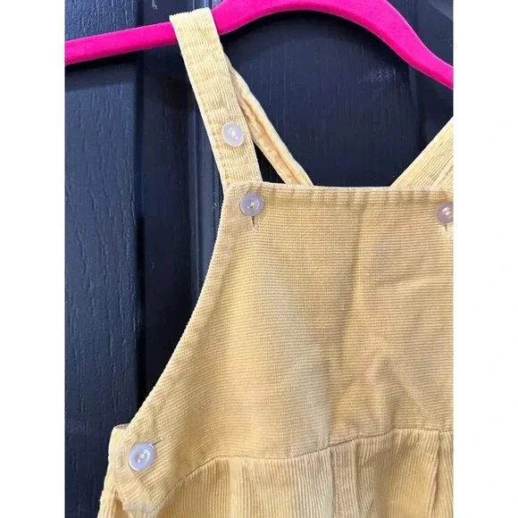 Toddletime JCPenney Yellow Corduroy Overalls Size 2 - Picture 2 of 6